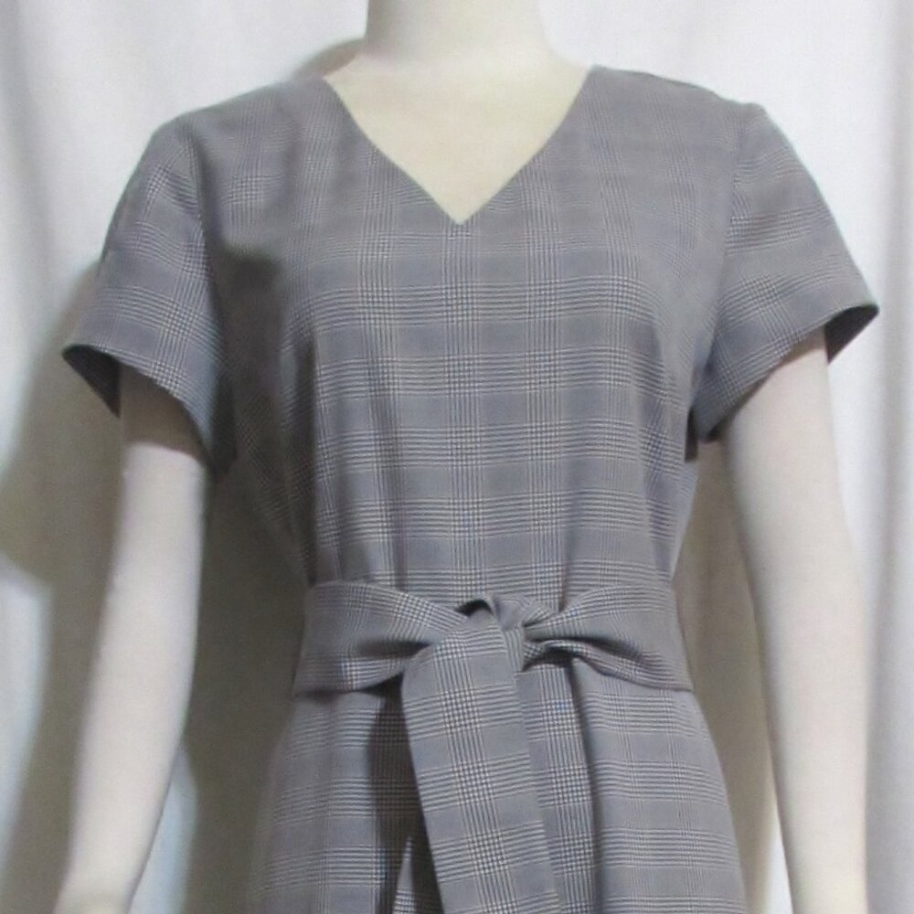 New Womens Ladies THE LIMITED Black & White Plaid Crop Pant Jumpsuit 6 Orig $129